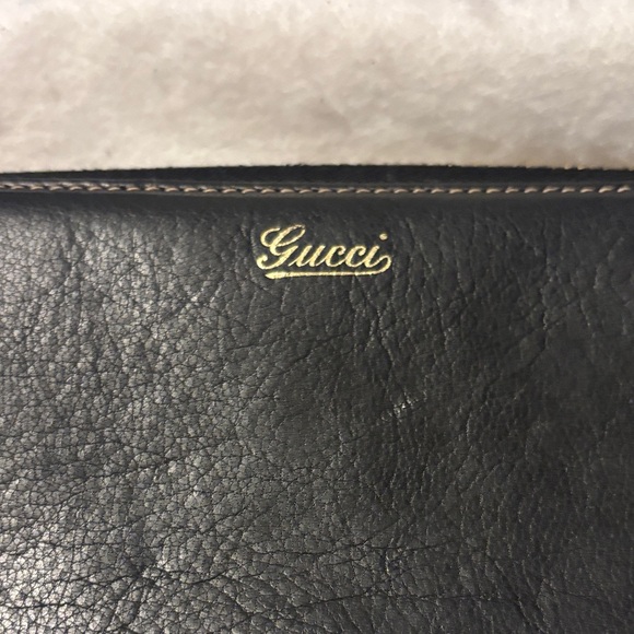 Gucci sherryline Black Leather Zip Wallet - Picture 7 of 17